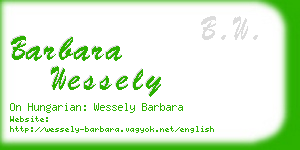 barbara wessely business card